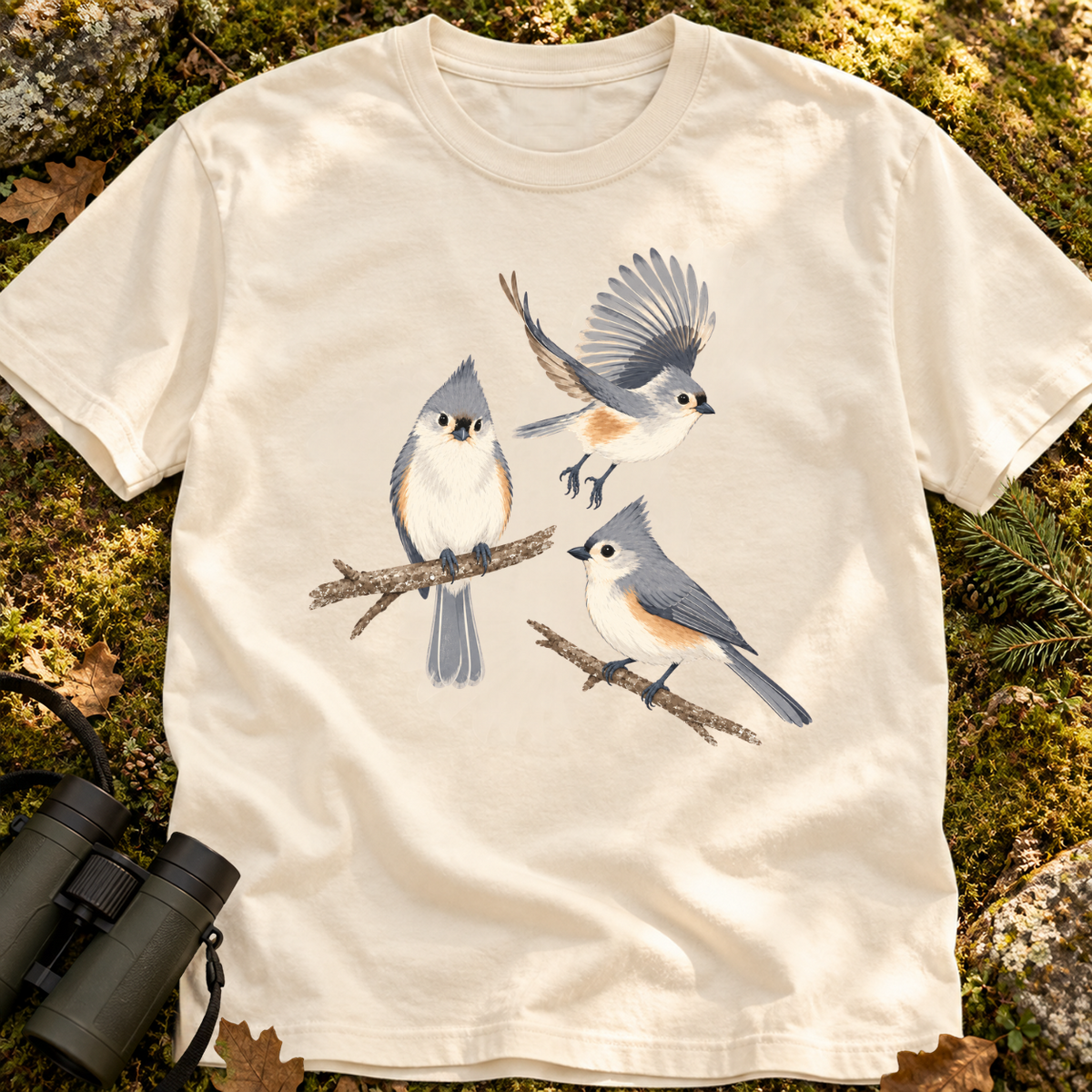 Tufted Titmouse Comfort Colors T-shirt
