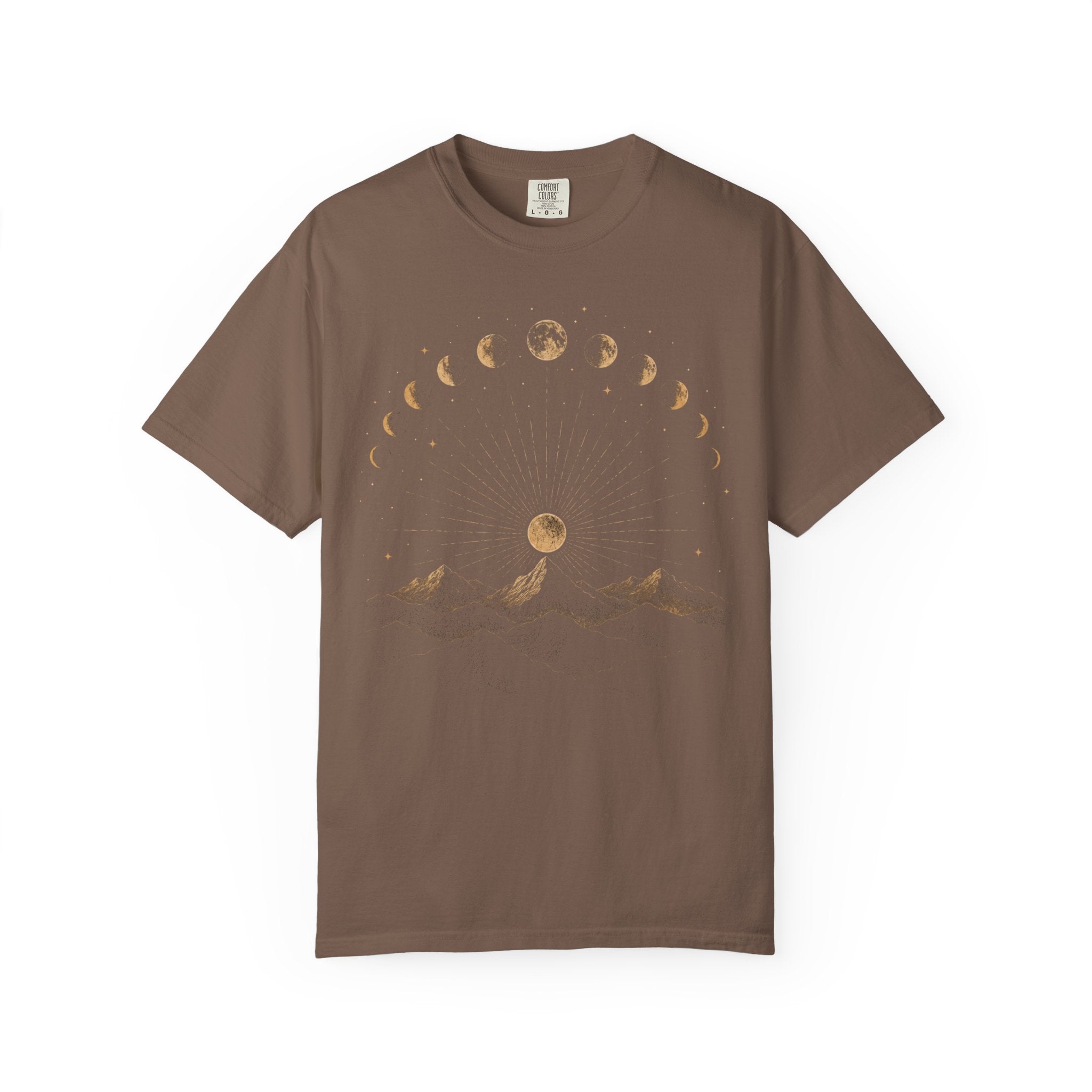 Celestial Moon Phase Comfort Colors T-shirt