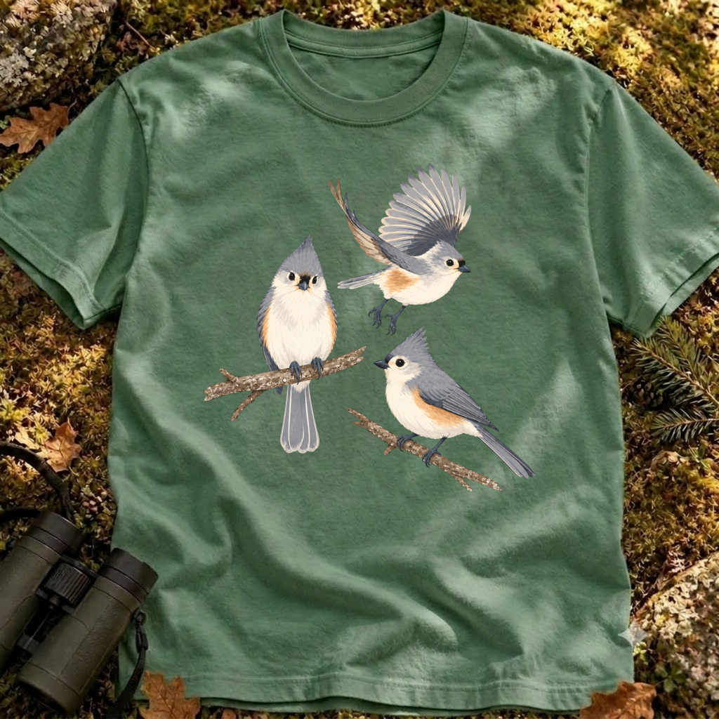 Tufted Titmouse Comfort Colors T-shirt