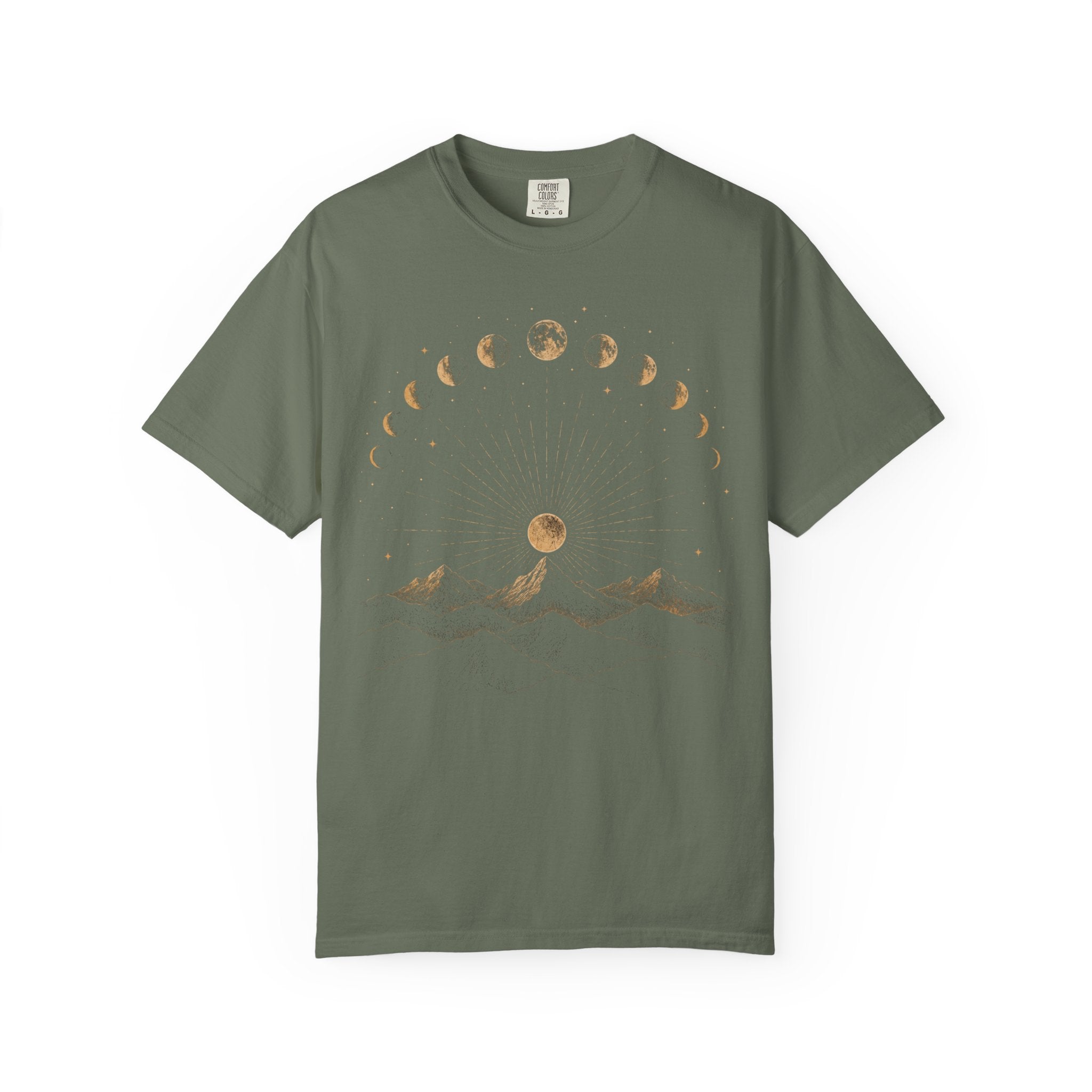Celestial Moon Phase Comfort Colors T-shirt