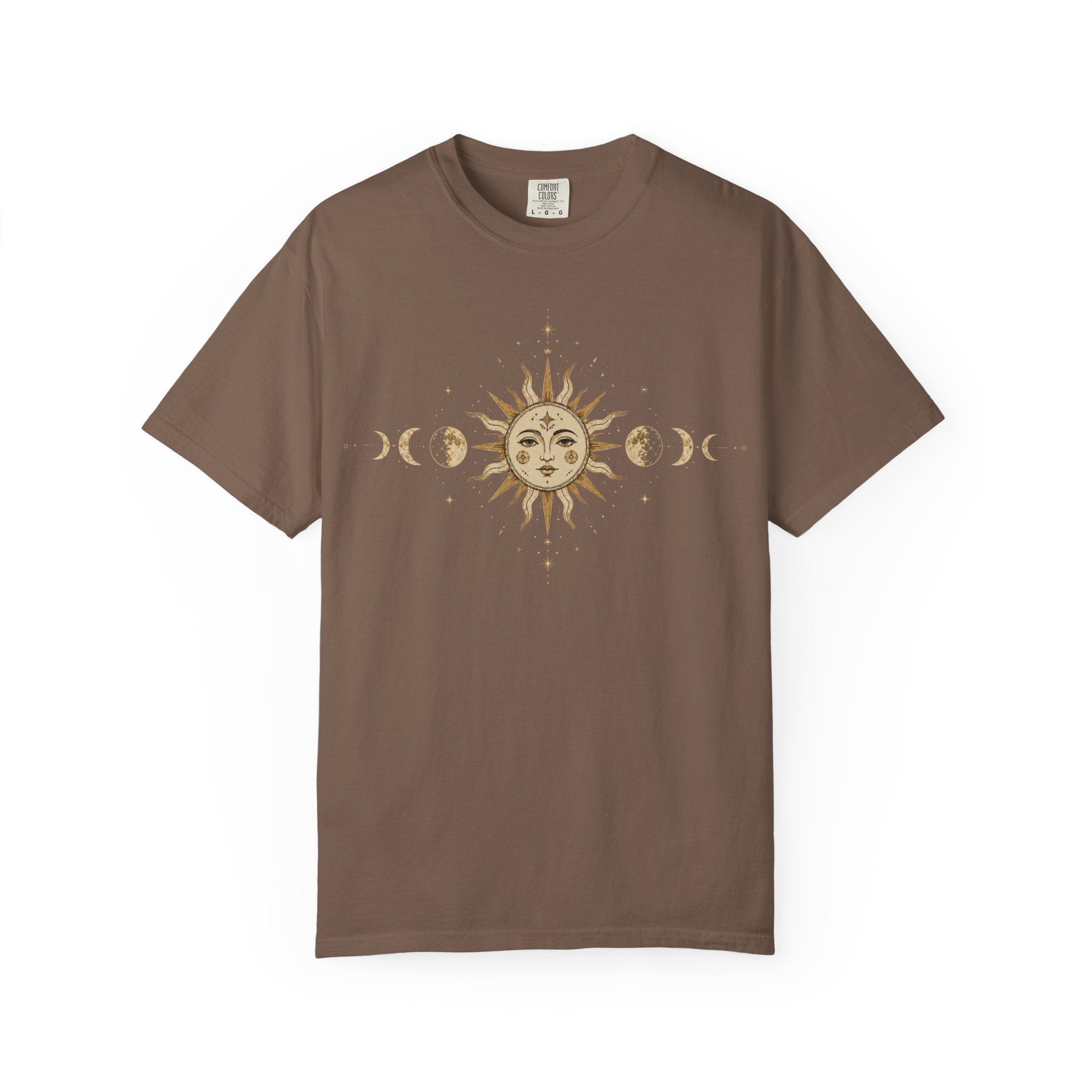 Celestial Sun And Moon Phase Comfort Colors T-shirt