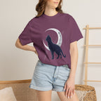 Black Cat and Moon Comfort Colors T-shirt