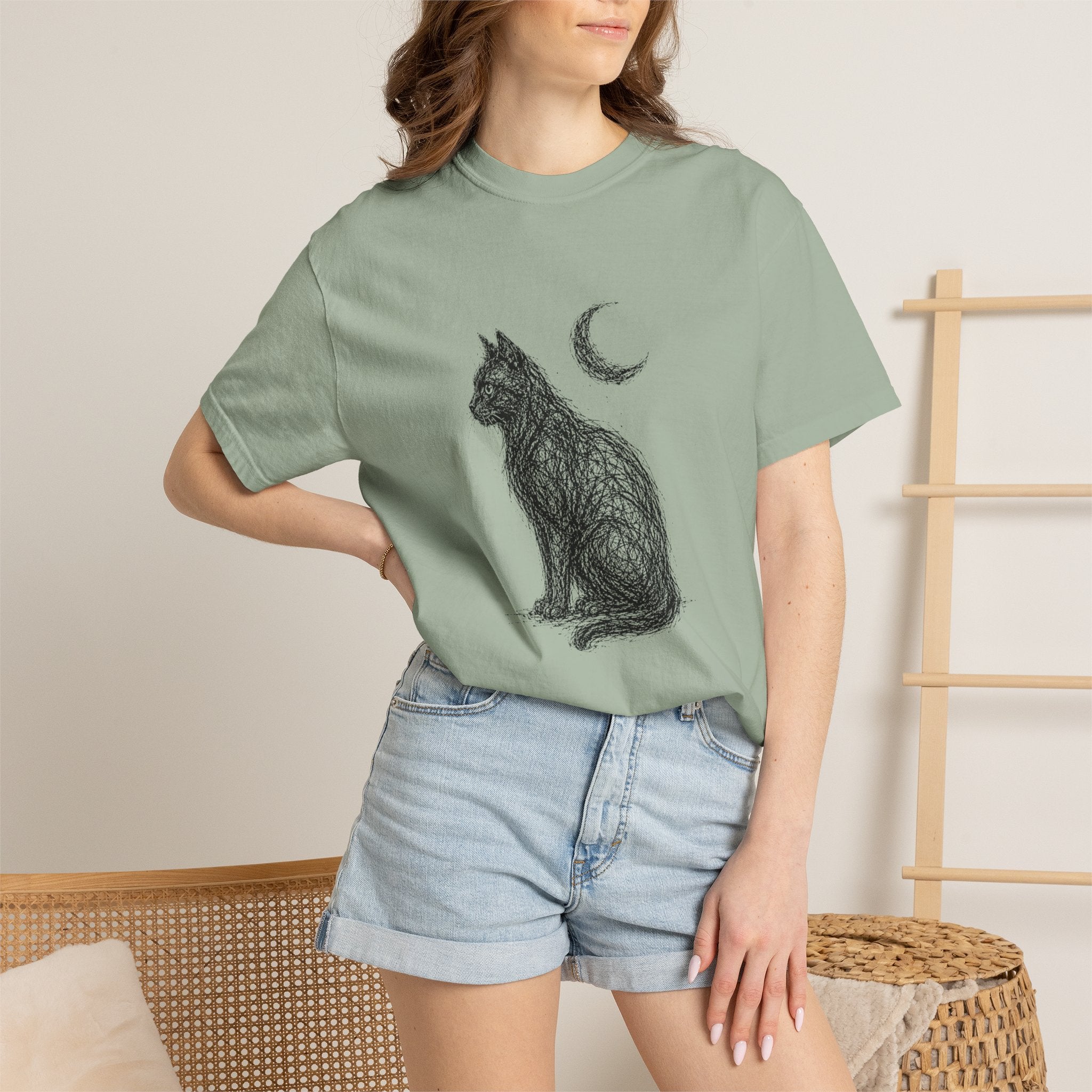 Black Cat Comfort Colors T-shirt
