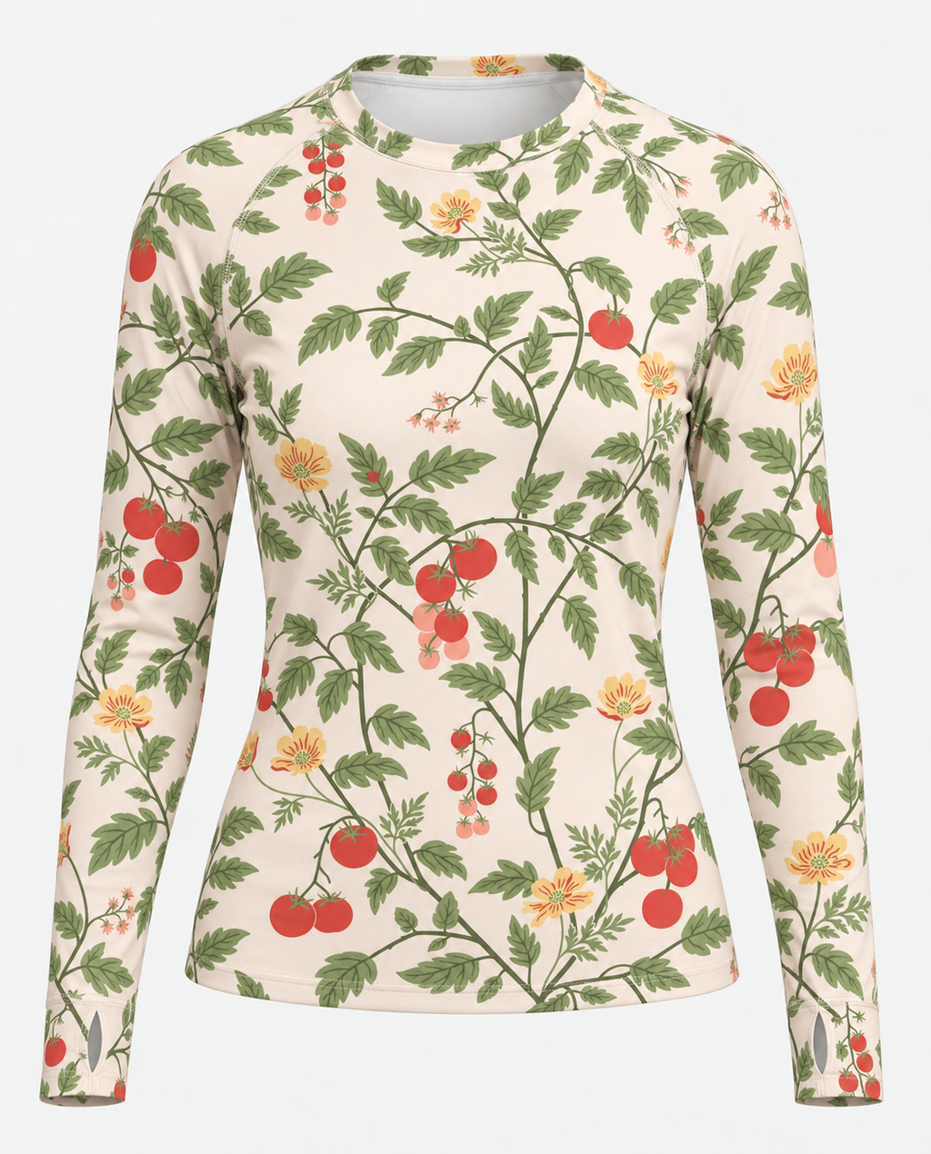 Tomato Vine Women's Long-Sleeve Sun Shirt With Thumbholes