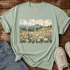 Wildflower Landscape Comfort Colors T-shirt