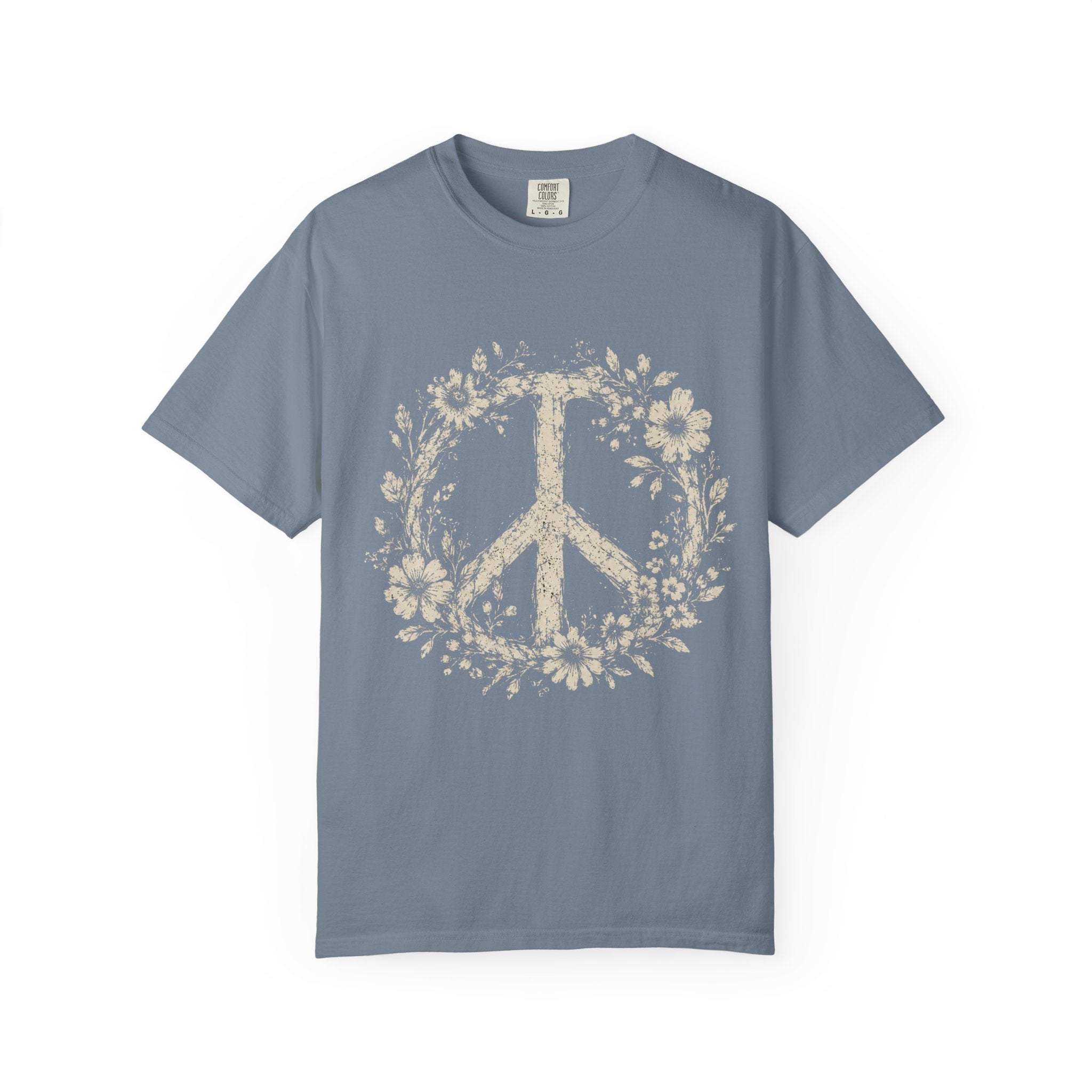 Floral Peace Comfort Colors T-shirt