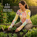 Garden Women's Long-Sleeve Sun Shirt With Thumbholes