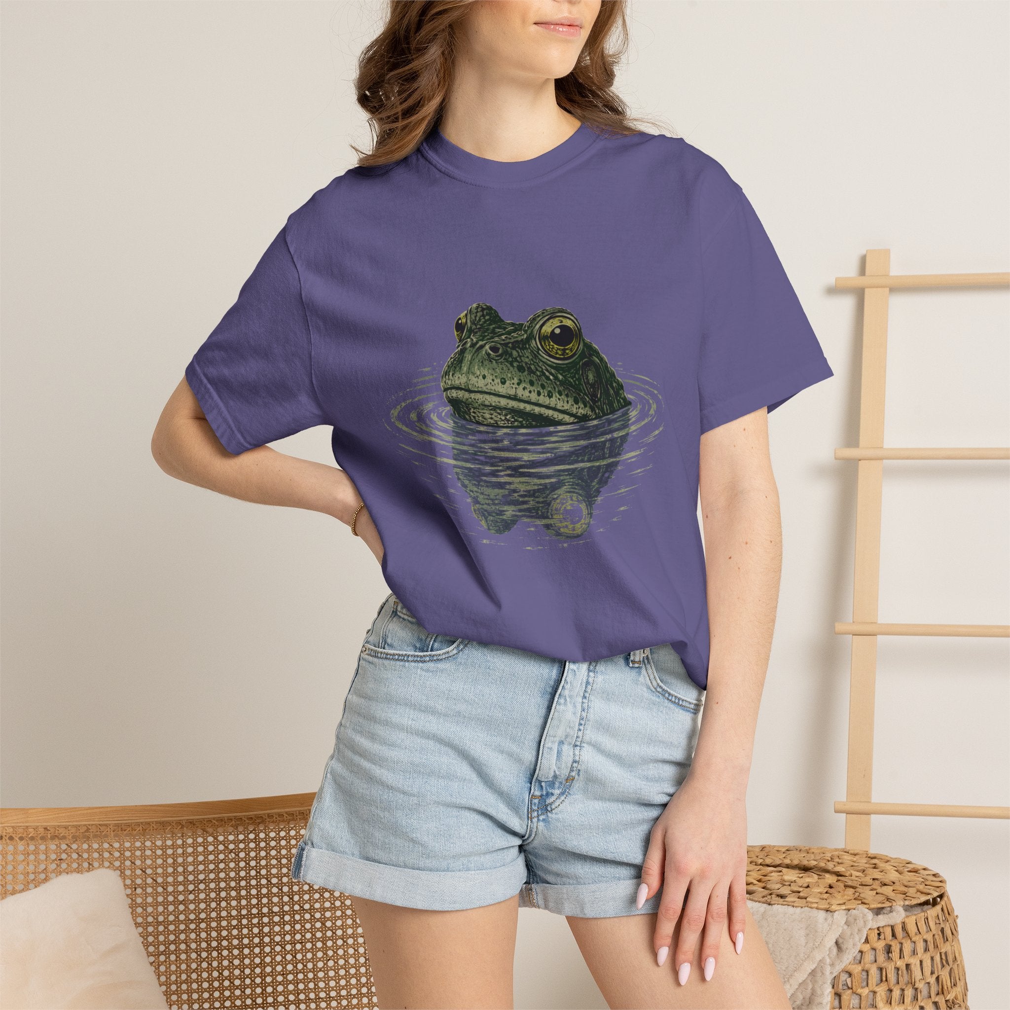 Frog Swimming Comfort Colors T-shirt