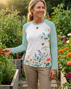 Pollinator Garden Women's Long-Sleeve Sun Shirt