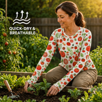 Tomatoes Women's Long-Sleeve Sun Shirt With Thumbholes