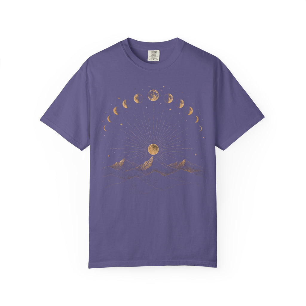 Celestial Moon Phase Comfort Colors T-shirt