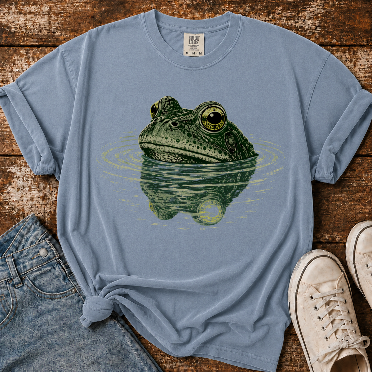 Frog Swimming Comfort Colors T-shirt