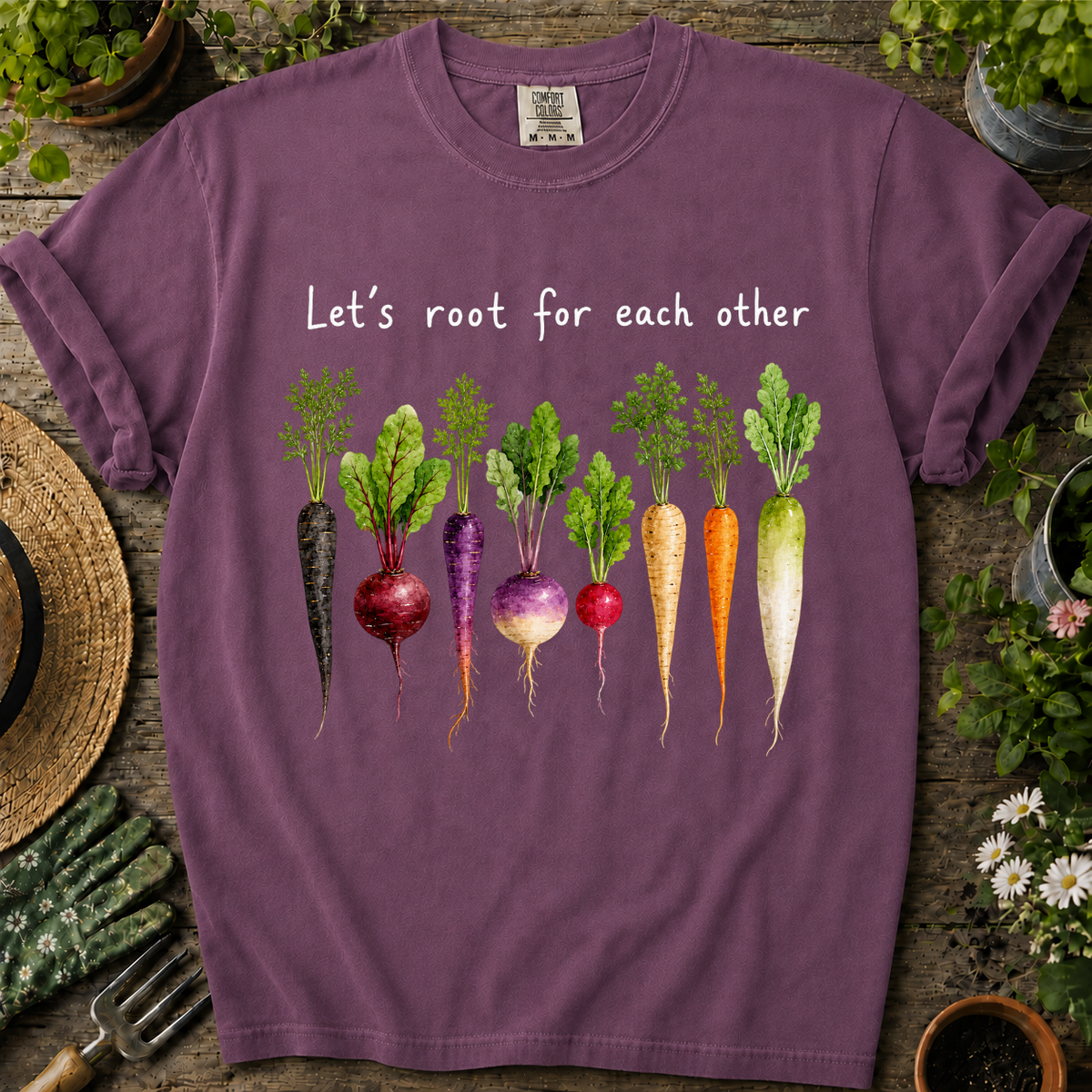 Let's Root For Each Other Comfort Colors T-shirt