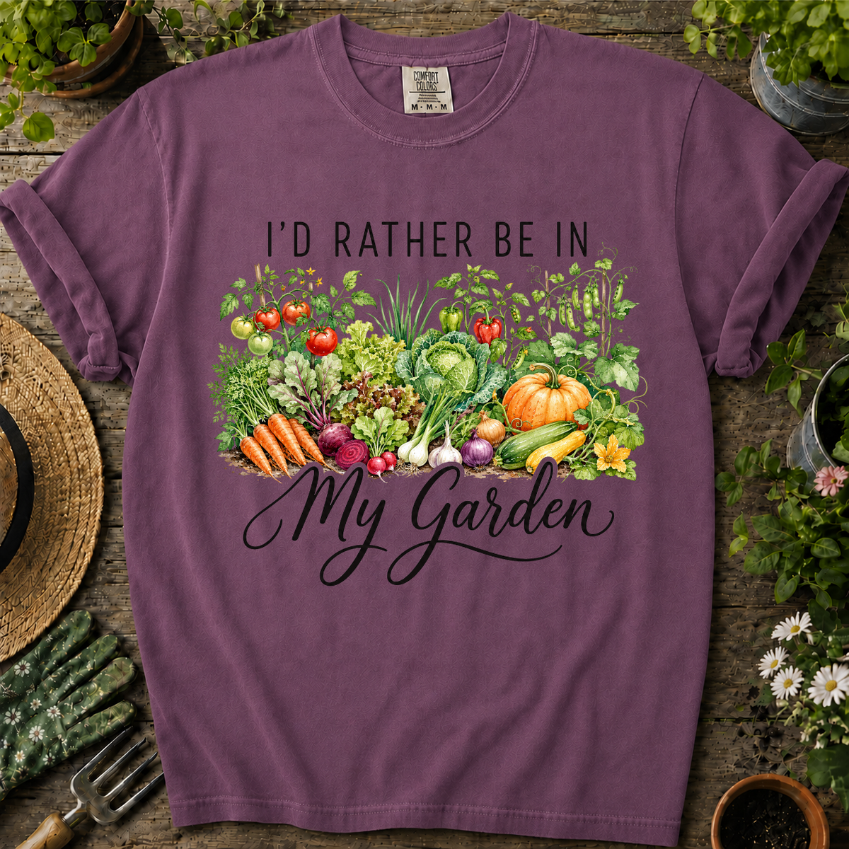 Rather Be In My Garden Comfort Colors T-shirt