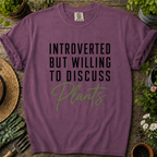 Willing Discuss Plants Comfort Colors T-shirt
