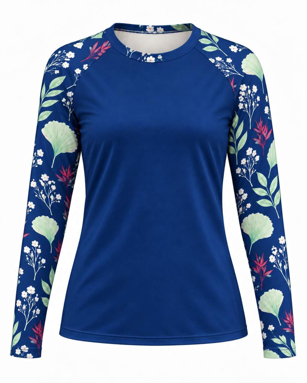 Navy Botanicals Women's Long-Sleeve Sun Shirt
