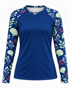 Navy Botanicals Women's Long-Sleeve Sun Shirt