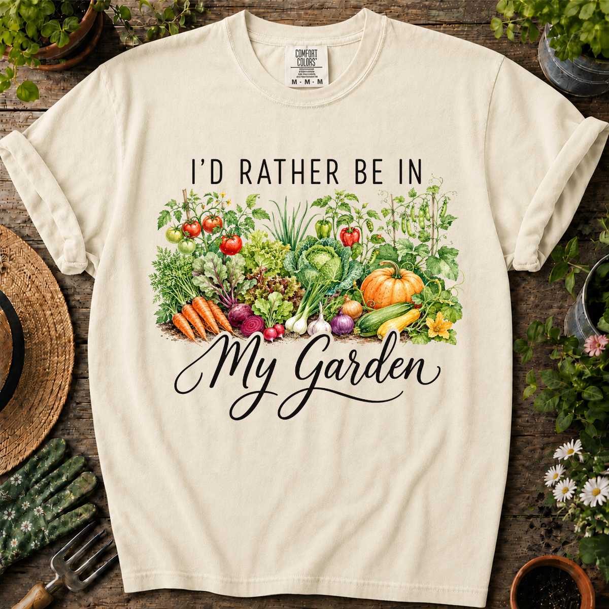 Rather Be In My Garden Comfort Colors T-shirt