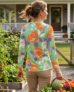 Citrus Bloom Women's Long-Sleeve Sun Shirt