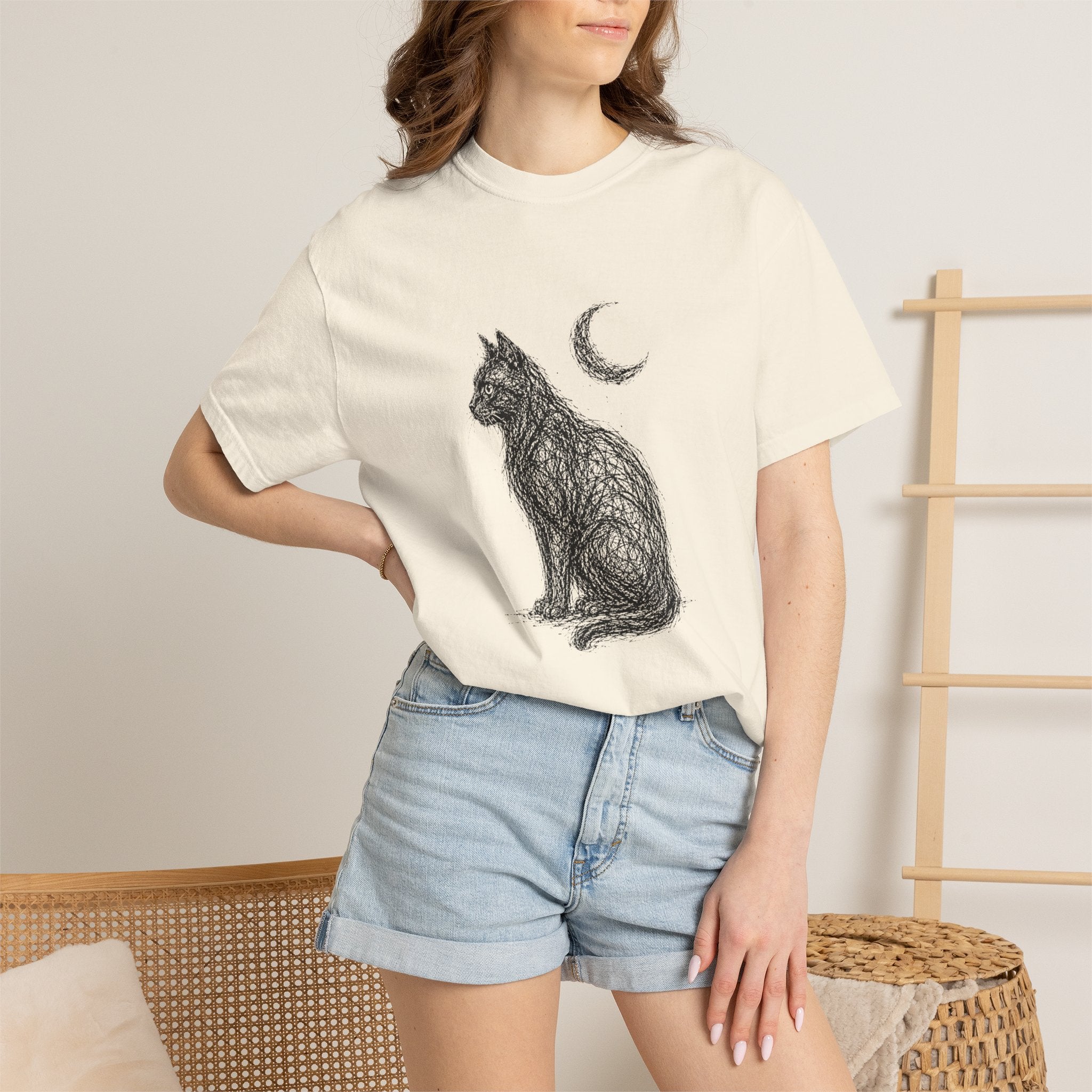 Black Cat Comfort Colors T-shirt