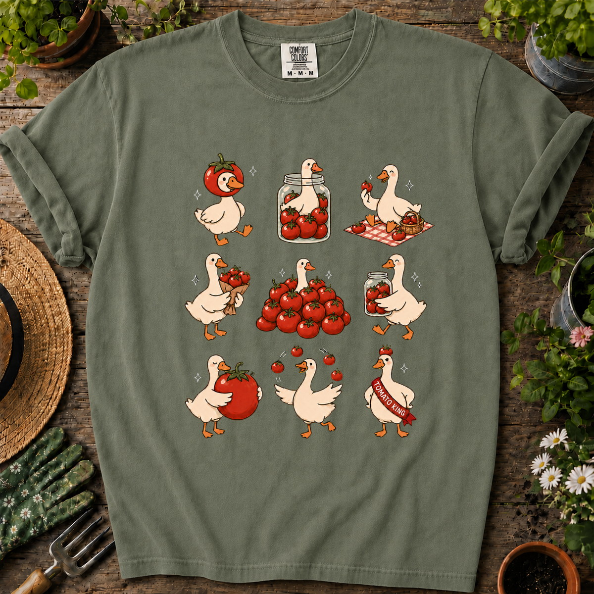 Duck Tomato Comfort Colors T-shirt