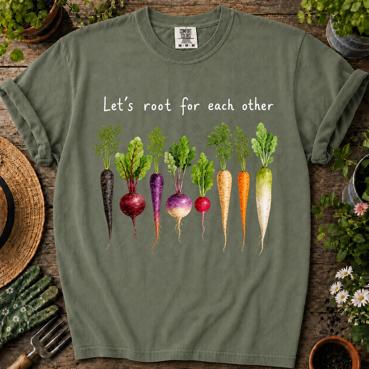 Let's Root For Each Other Comfort Colors T-shirt