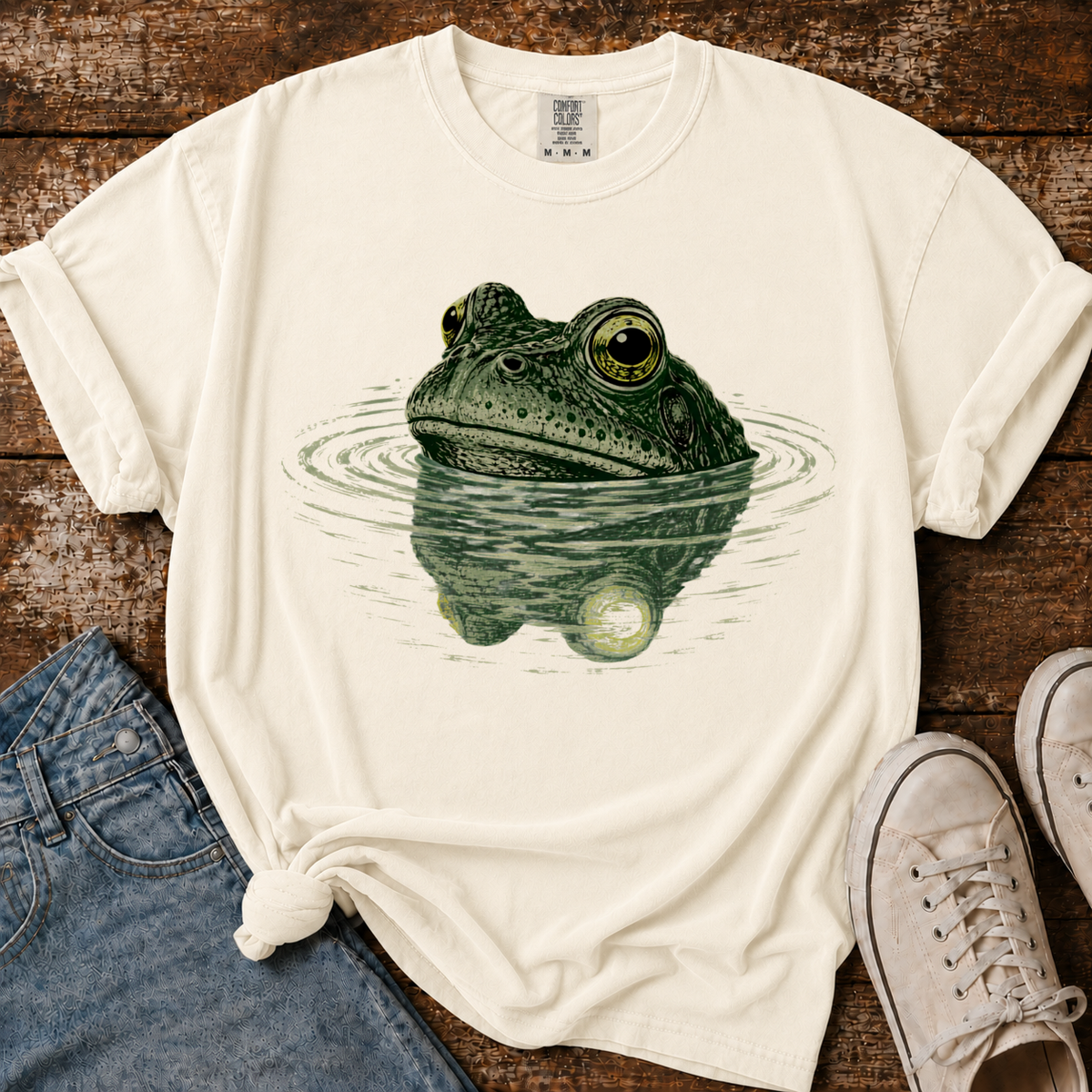 Frog Swimming Comfort Colors T-shirt