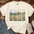 Wildflower Landscape Comfort Colors T-shirt