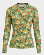 Garden Snail Meadow Women's Long-Sleeve Sun Shirt With Thumbholes