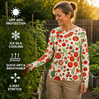 Tomatoes Women's Long-Sleeve Sun Shirt With Thumbholes