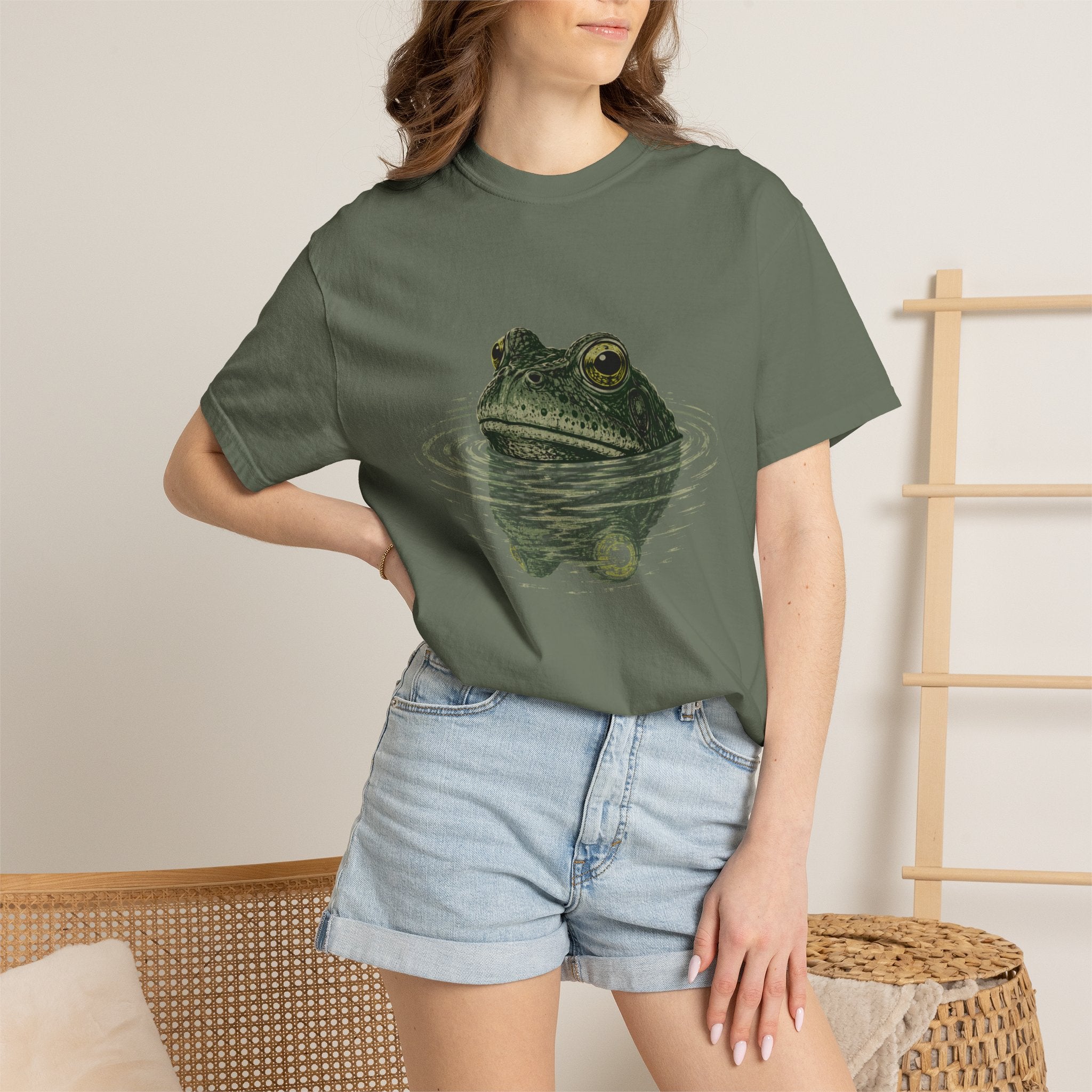 Frog Swimming Comfort Colors T-shirt