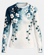 Flowers Women's Long-Sleeve Sun Shirt