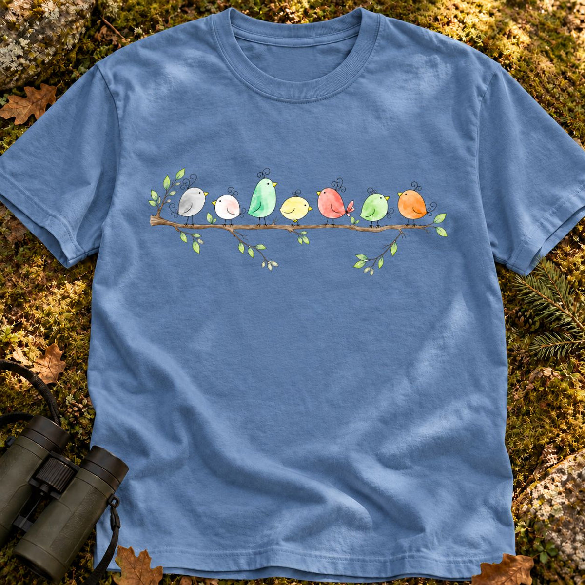 Cute Birds Comfort Colors T-shirt
