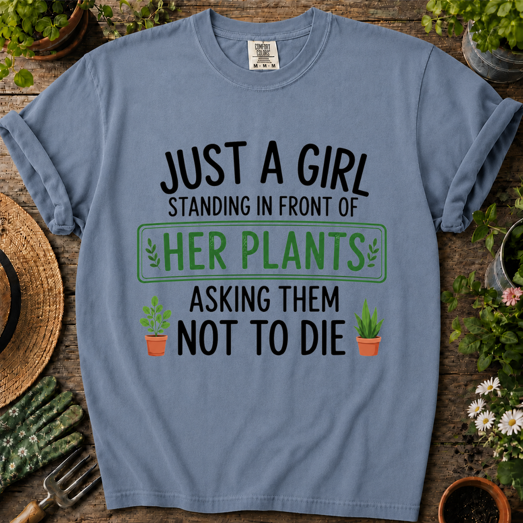Just A Girl Comfort Colors T-shirt