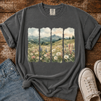 Wildflower Landscape Comfort Colors T-shirt
