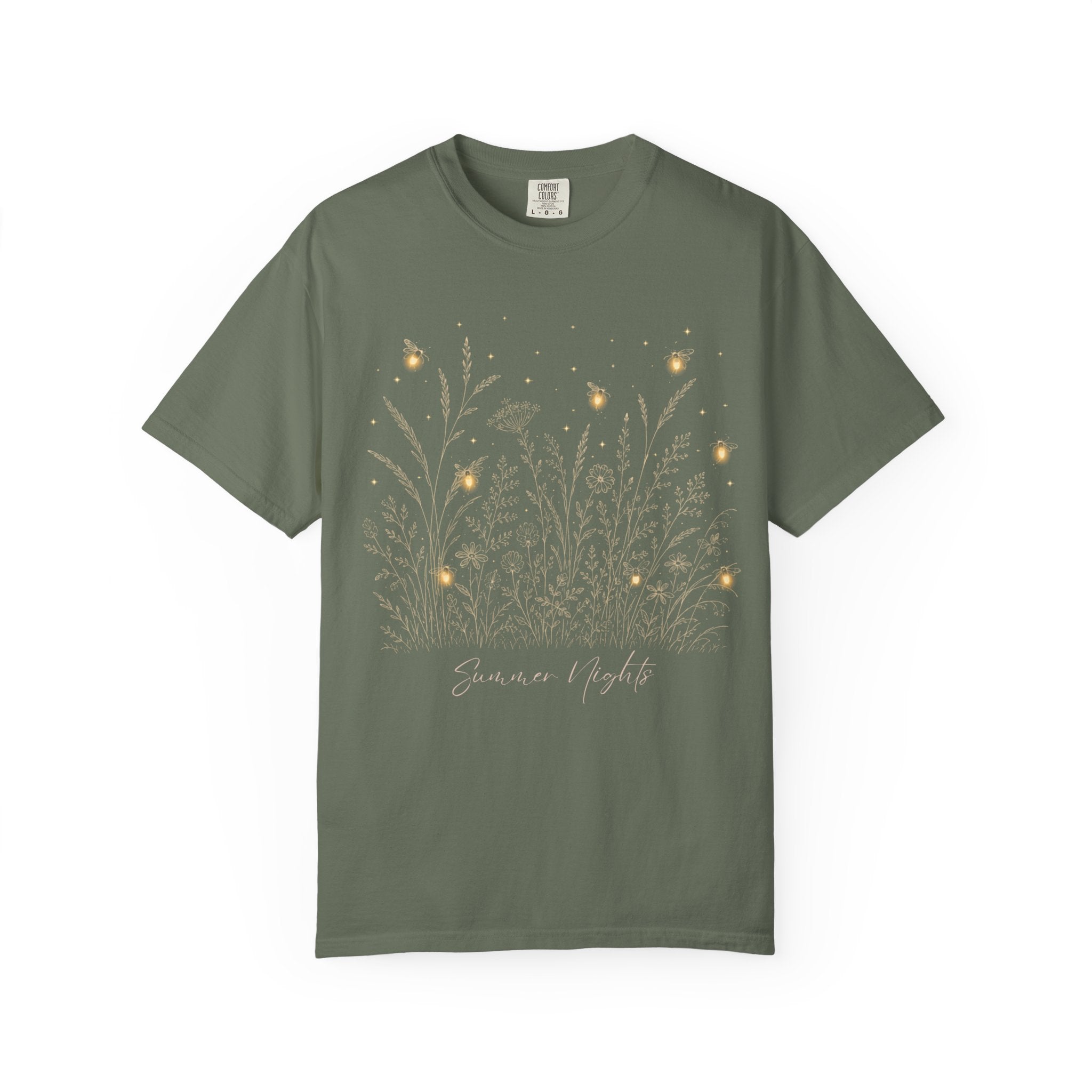 Summer Nights Firefly Comfort Colors T-shirt