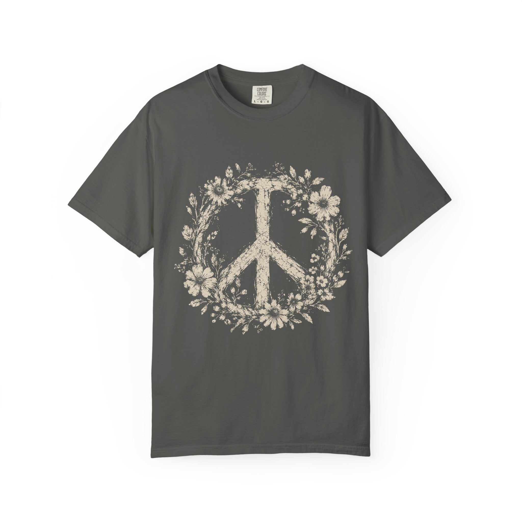 Floral Peace Comfort Colors T-shirt