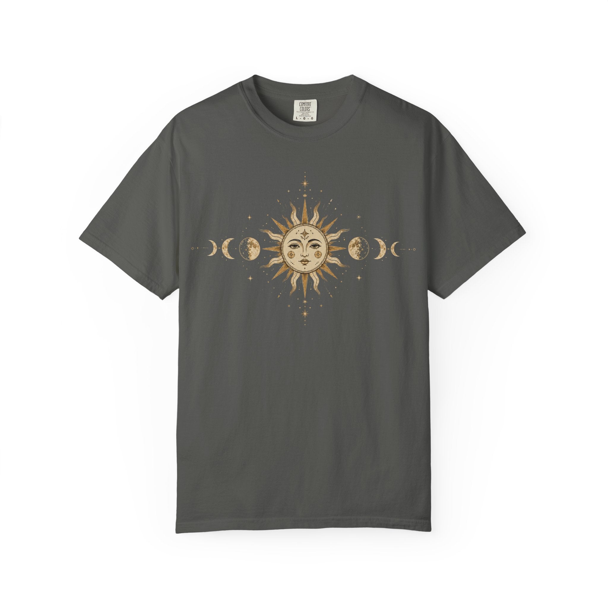 Celestial Sun And Moon Phase Comfort Colors T-shirt