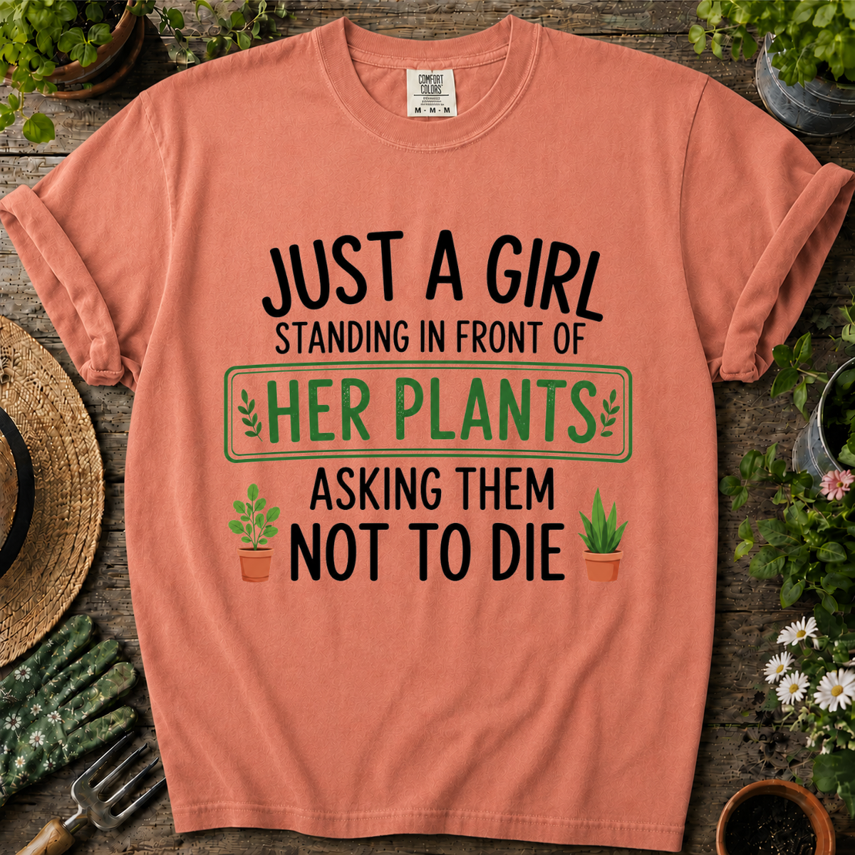 Just A Girl Comfort Colors T-shirt