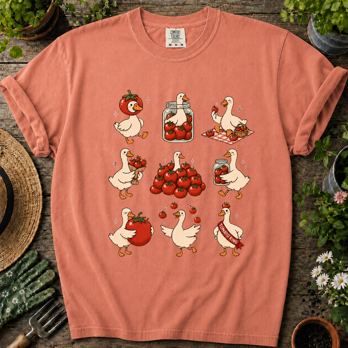 Duck Tomato Comfort Colors T-shirt