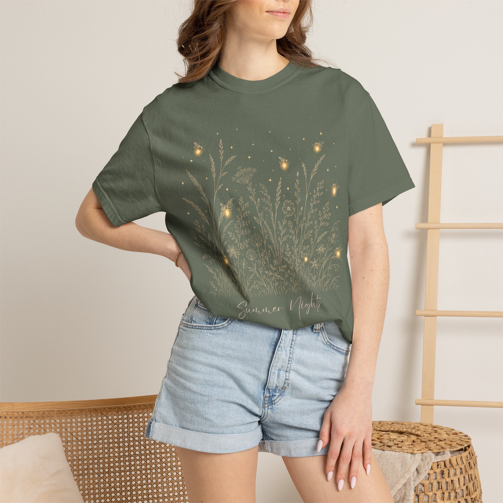 Summer Nights Firefly Comfort Colors T-shirt