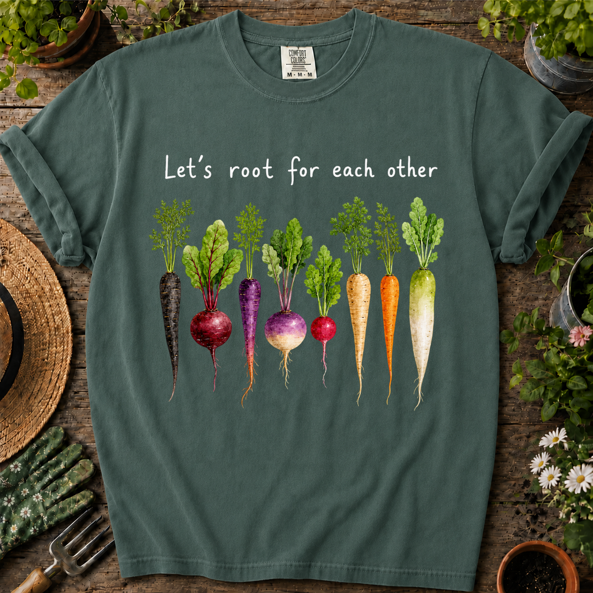 Let's Root For Each Other Comfort Colors T-shirt