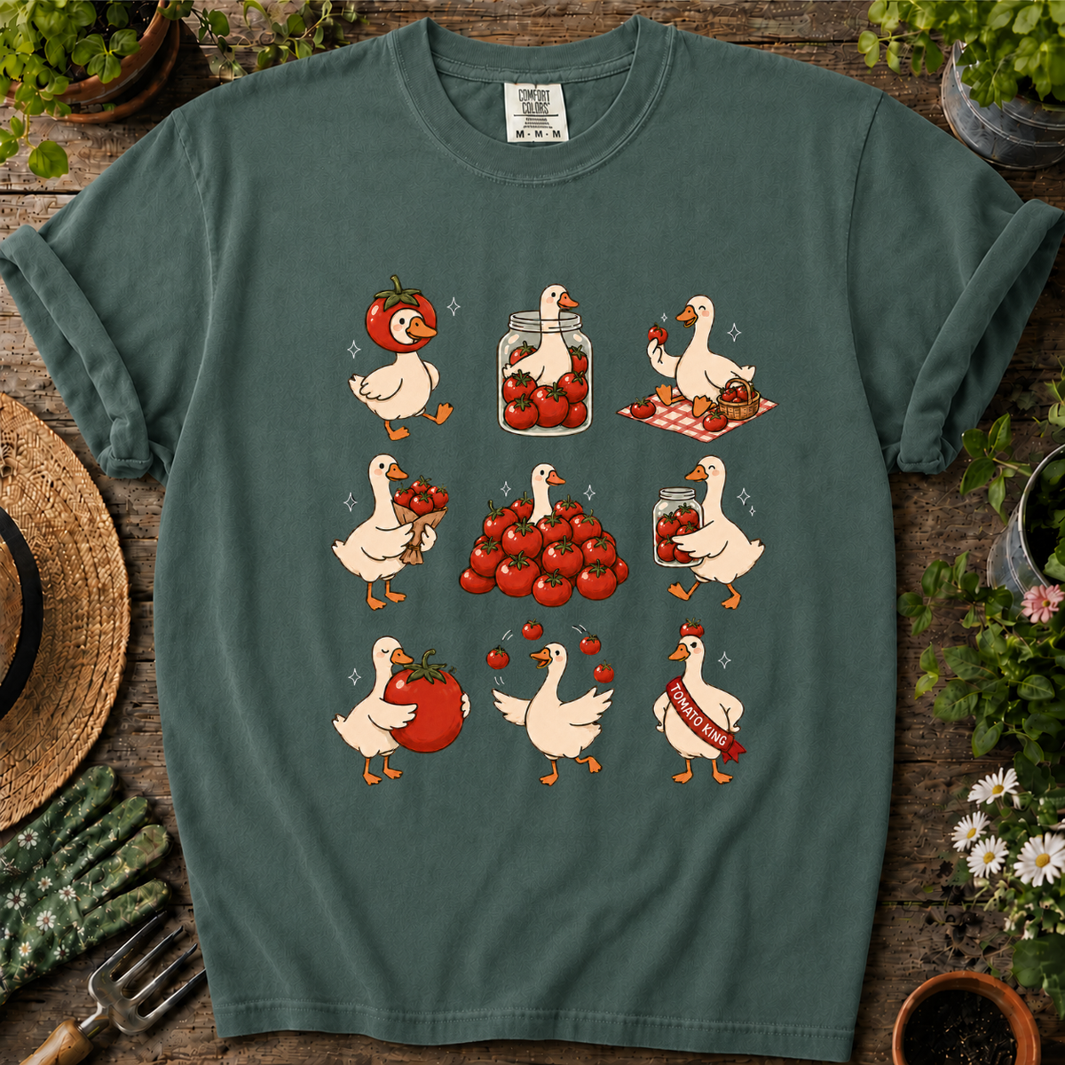 Duck Tomato Comfort Colors T-shirt