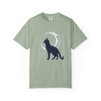 Black Cat and Moon Comfort Colors T-shirt