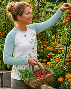 Pollinator Garden Women's Long-Sleeve Sun Shirt