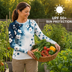 Flowers Women's Long-Sleeve Sun Shirt