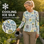 Botanical Garden Women's Long-Sleeve Sun Shirt With Thumbholes