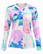 Tropical Bloom Women's Long-Sleeve Sun Shirt