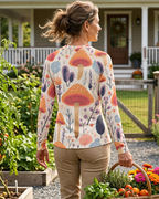Woodland Mushrooms Women's Long-Sleeve Sun Shirt