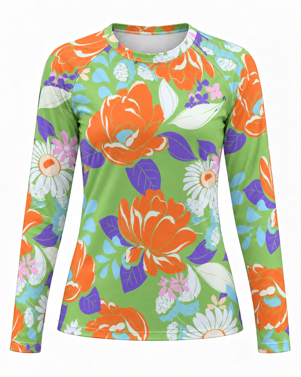 Citrus Bloom Women's Long-Sleeve Sun Shirt